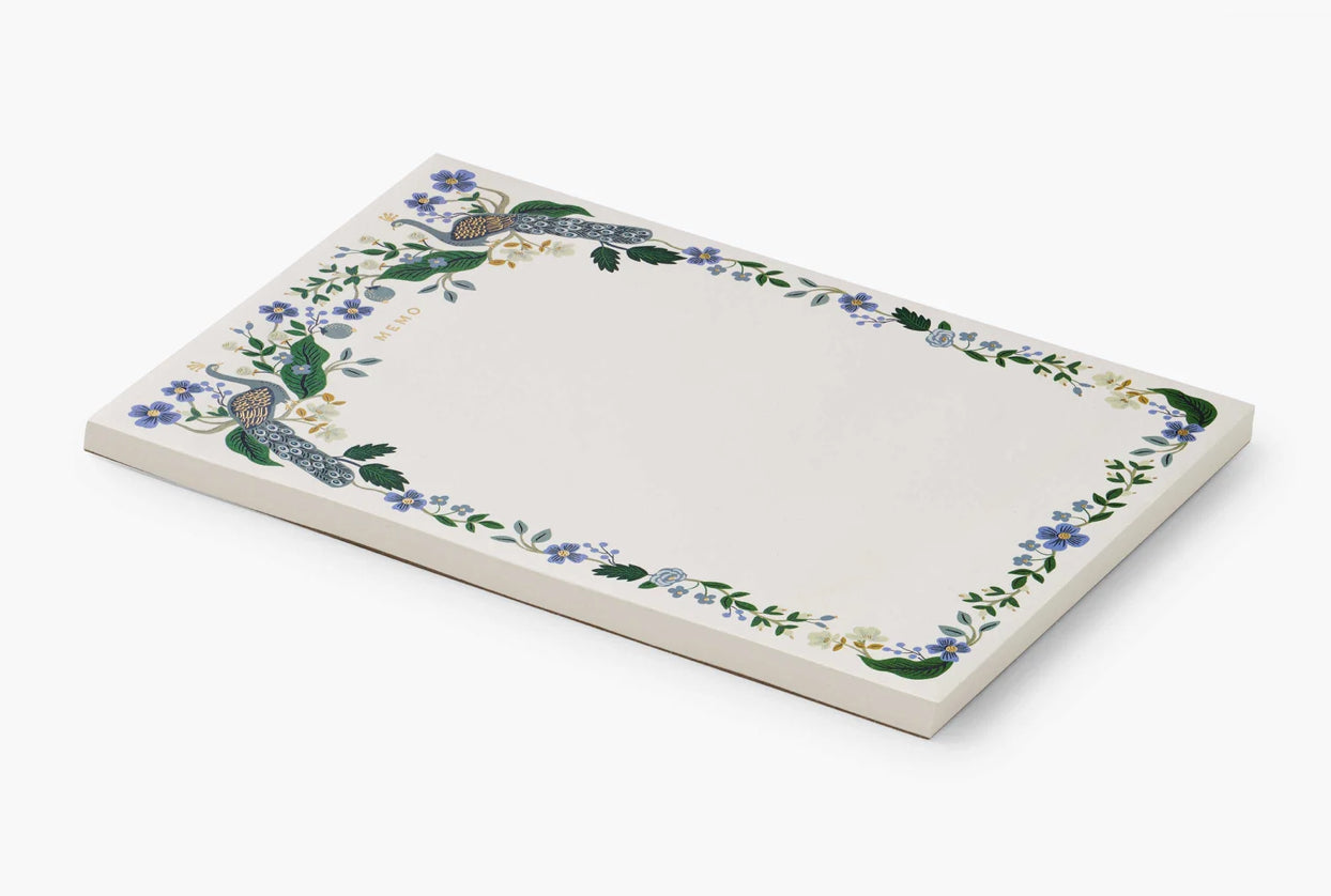 Peacock Large Memo Notepad