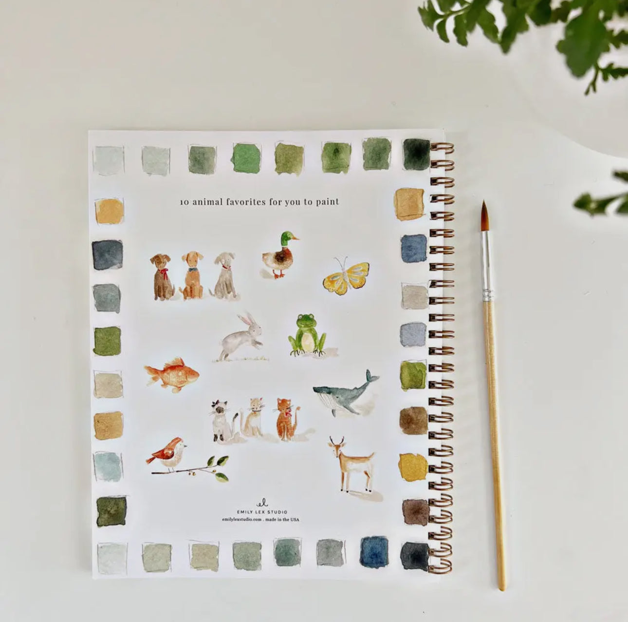 Animals Emily Lex Watercolor Workbook