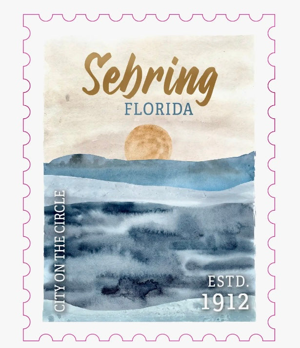 Sebring Postage Stamp Sticker