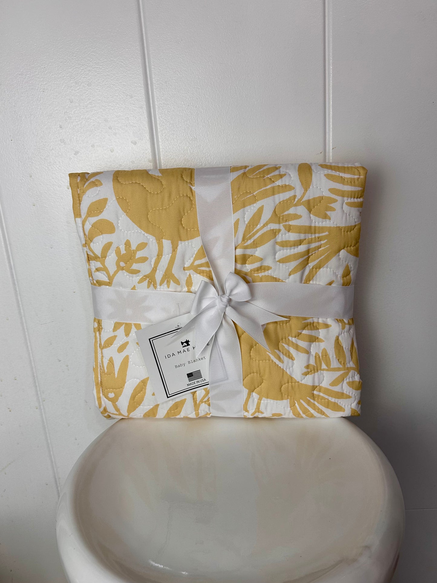 Piper Otomi Yellow Throw/Baby Blanket