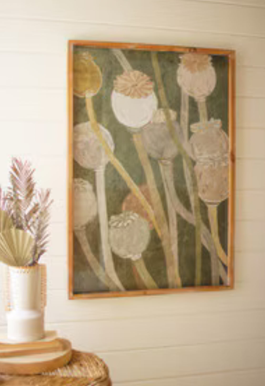 Poppy Print Under Glass