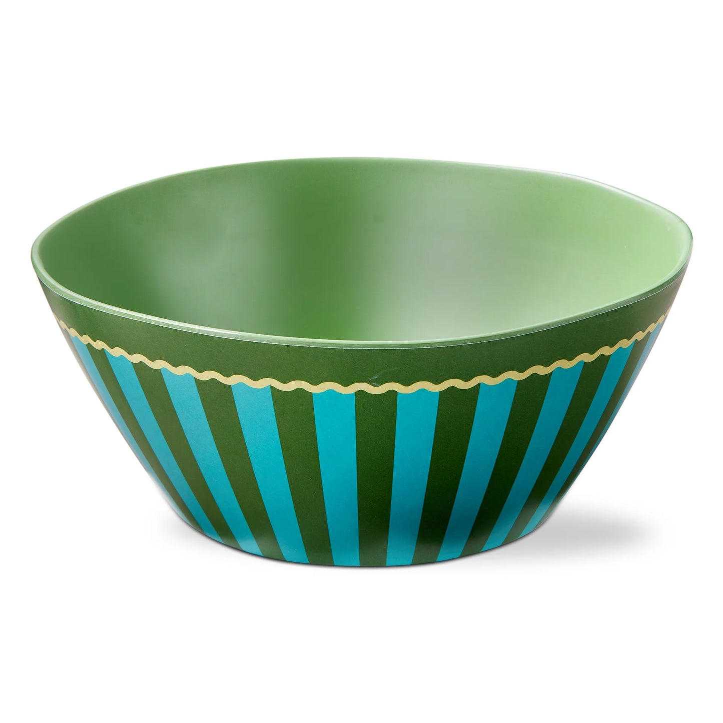 Cabana Stripe Melamine Serving Bowl