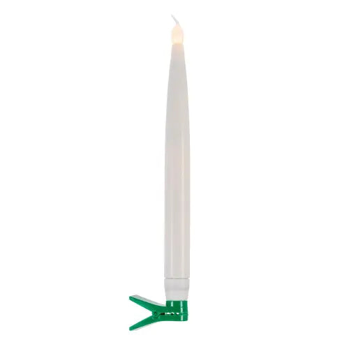 Ivory LED Taper Candles, Set of 10