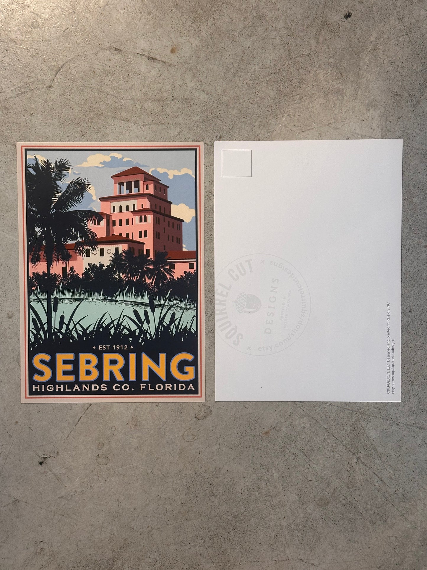 Sebring Harder Hall Post Card