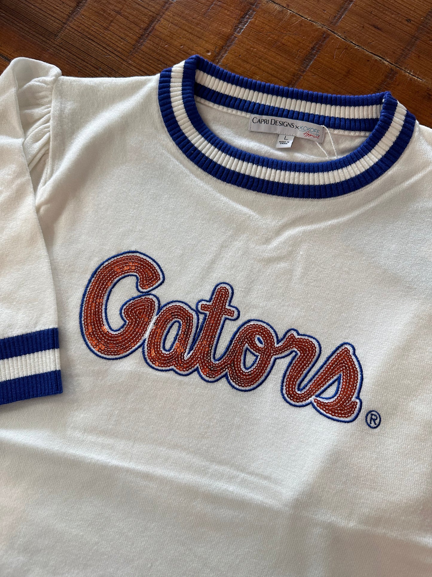 Gator Sequin S/S Sweater