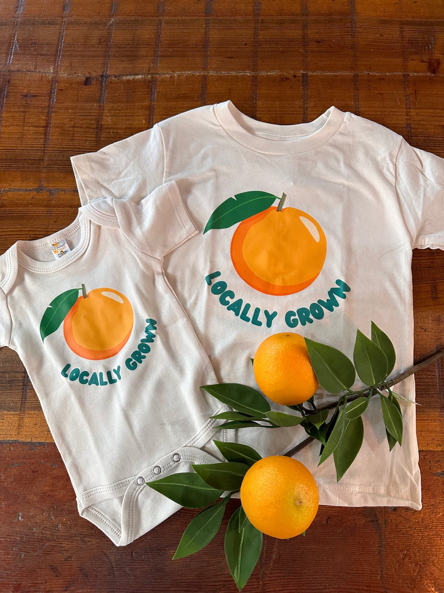 Kid's "Locally Grown" Orange Tee