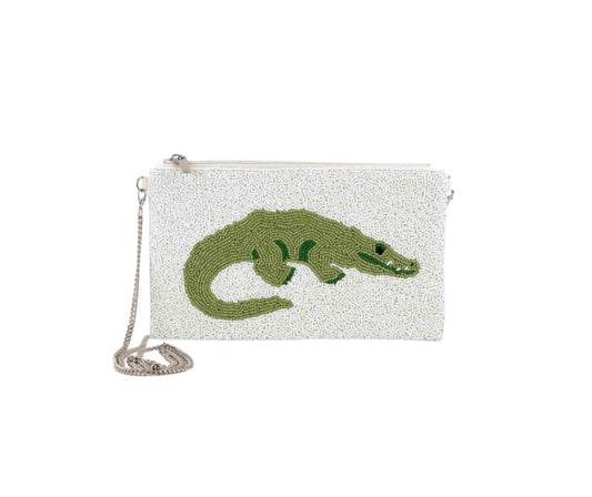 Alligator Beaded Crossbody