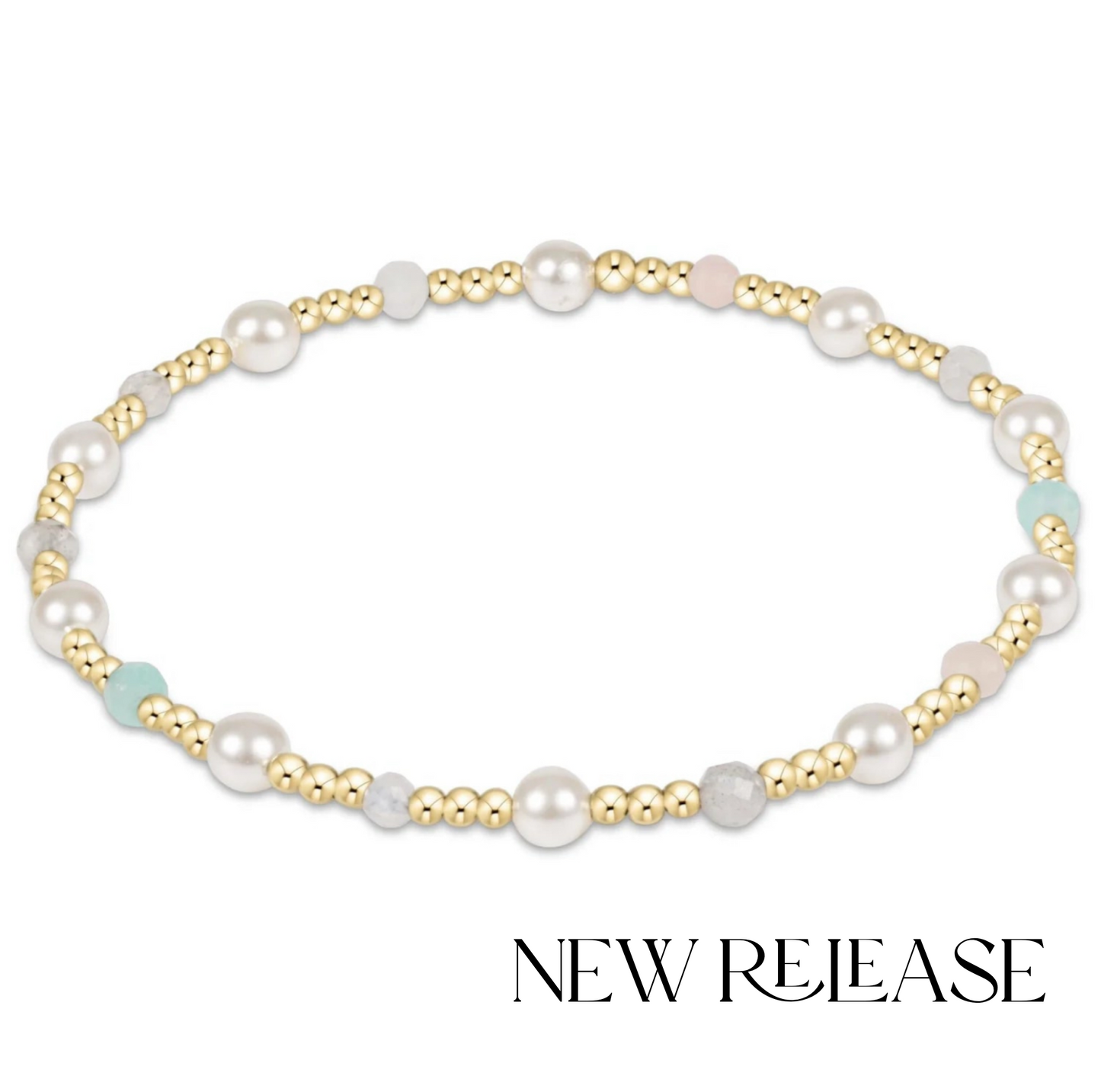 Pearl Sincerity Pattern 4mm Bead Bracelet - Hot Mess