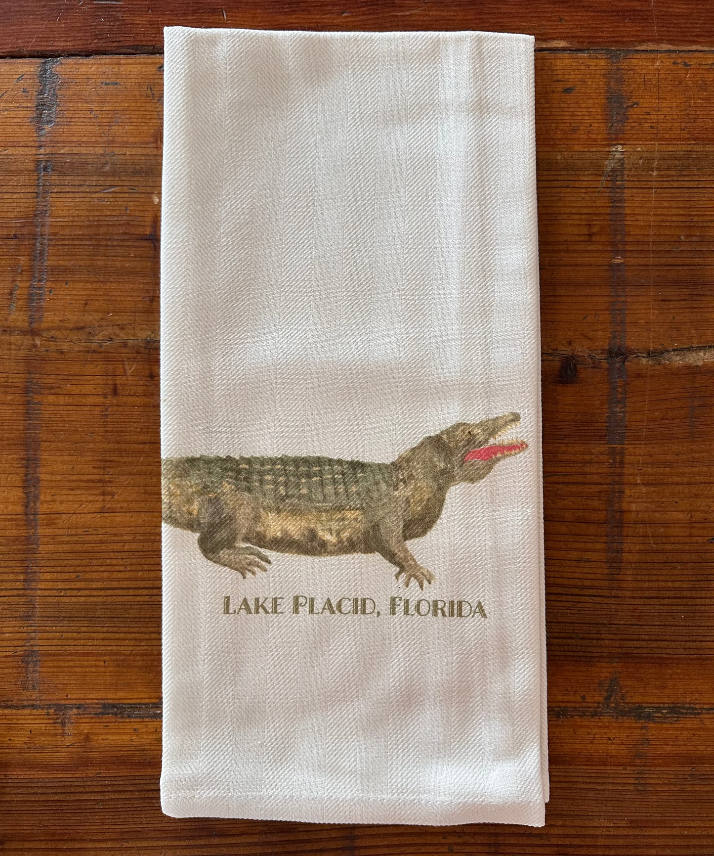 Lake Placid, Alligator Dish Towel