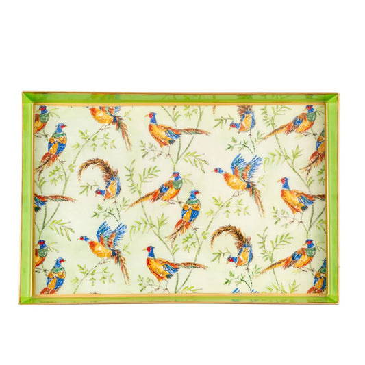 Taking Flight Enameled Oliver tray