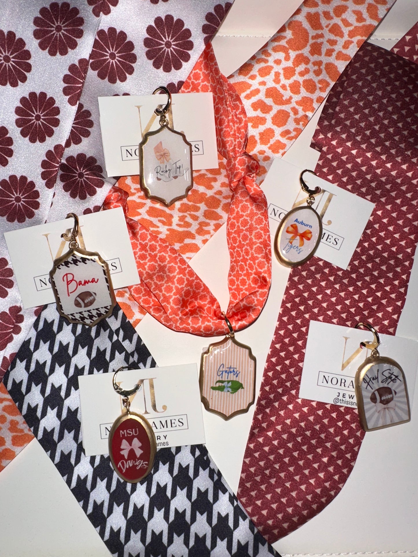Handcrafted Porcelain Game Day Charms