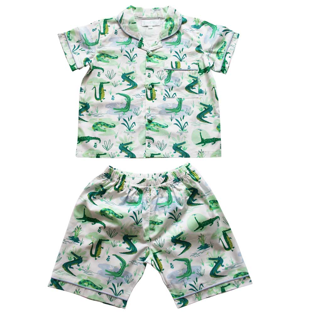 Alligator Print Top and Short Set