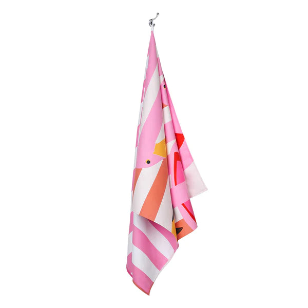 Kid's Beach Towel- Flamingos