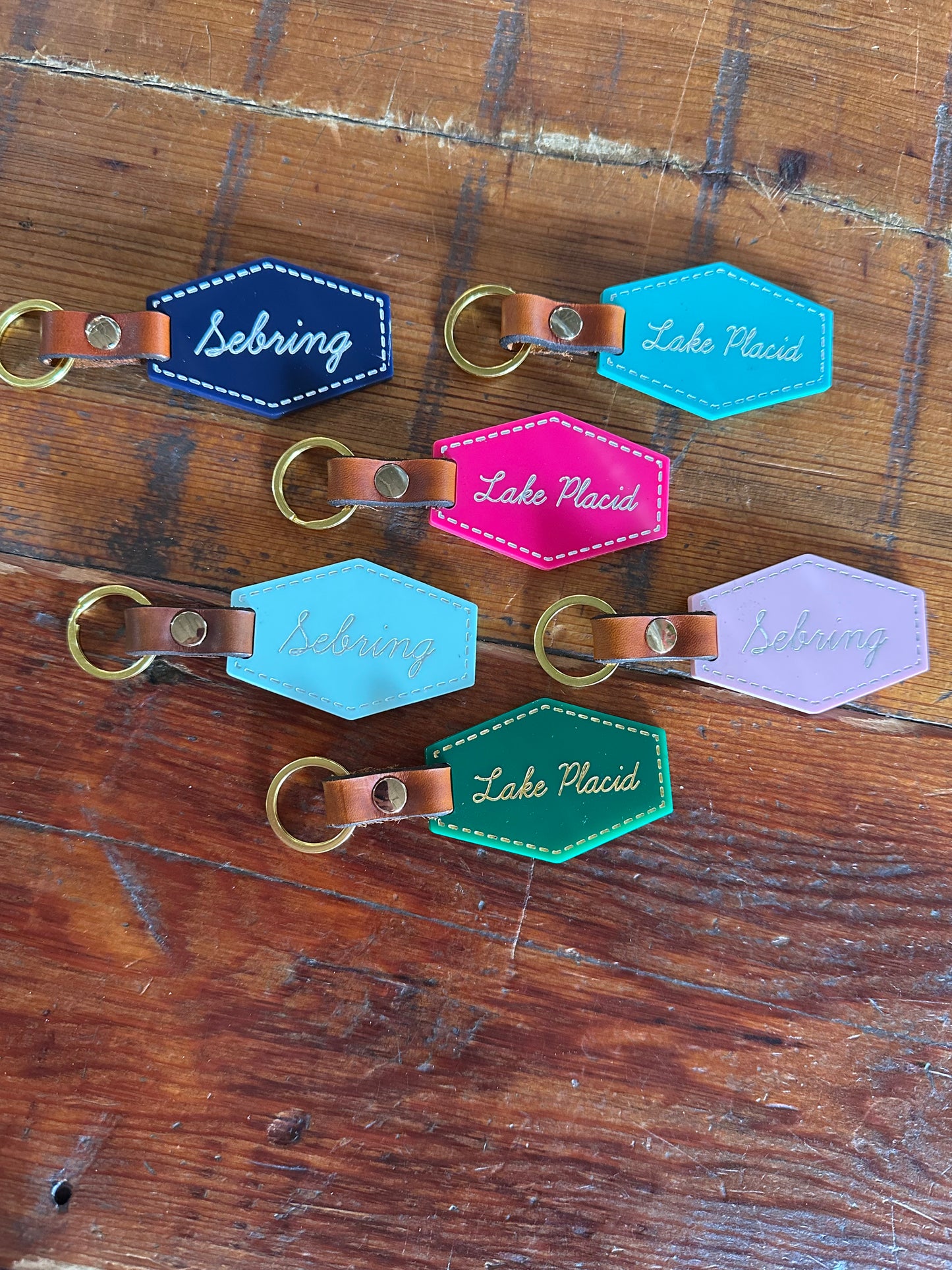 Custom Acrylic City Keychain