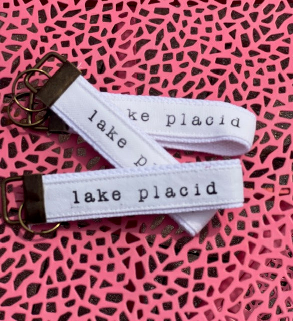 Canvas Key Fobs Lake Placid