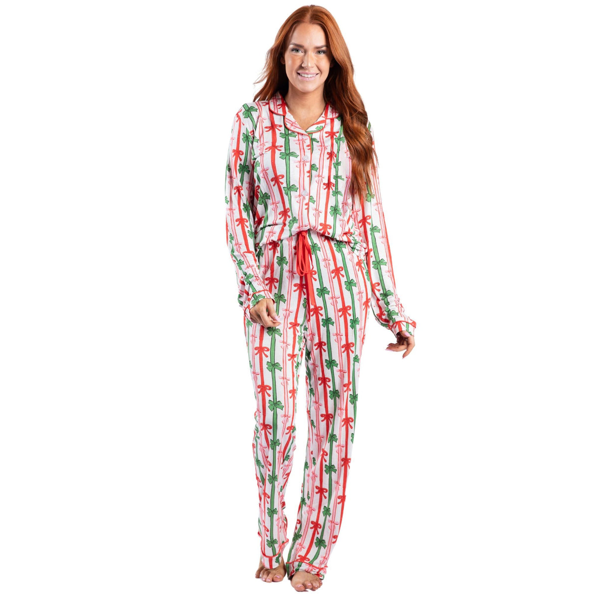 Bow-tiful Christmas Bamboo Pajama Pant Set
