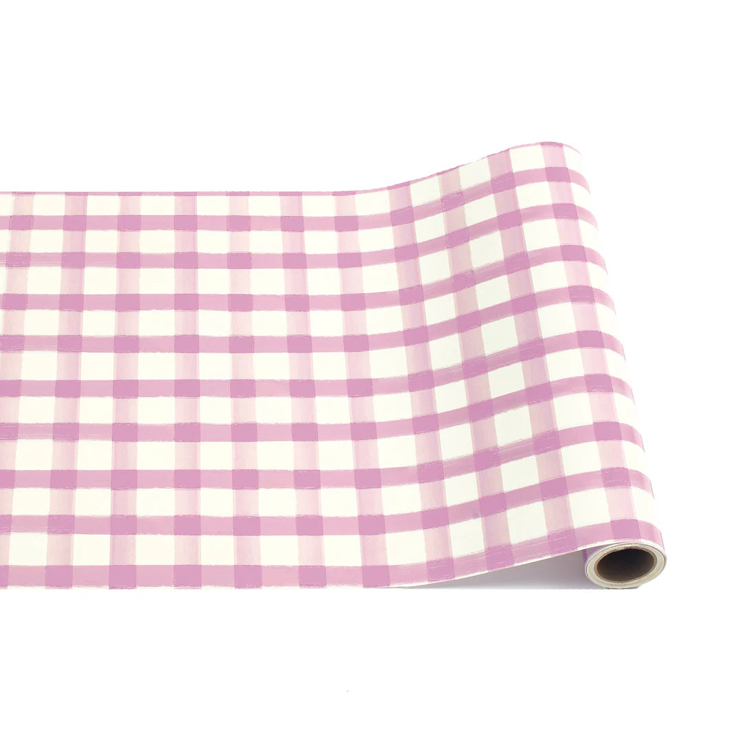 Paper Table Runner-Lilac Painted Check