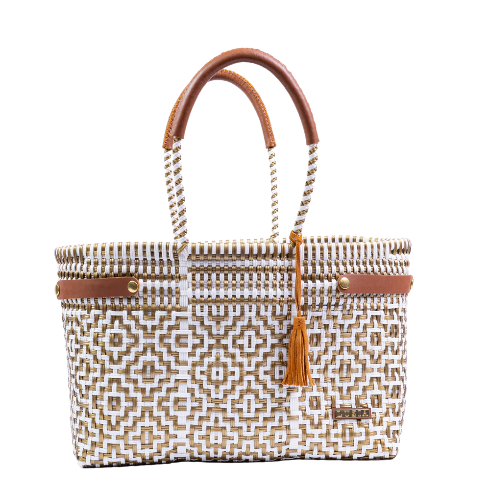 Open Basket Jumbo Cross Diamond White Gold