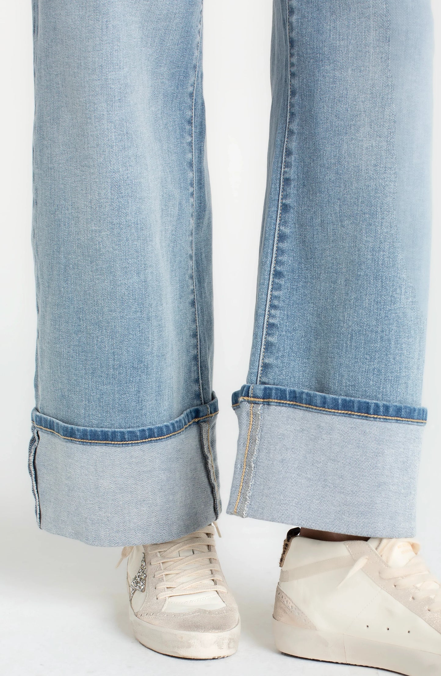 Morgan High Rise Cuffed Wide Leg