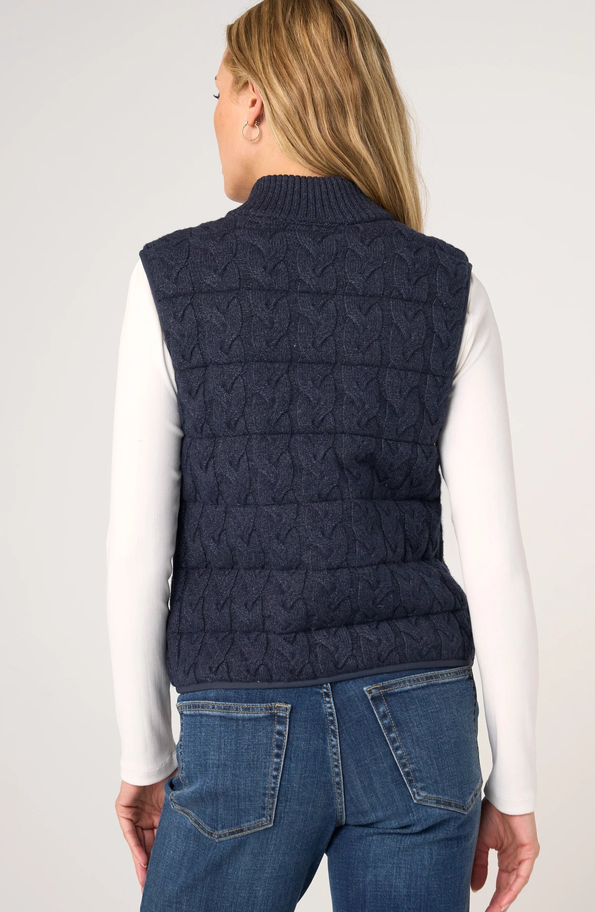 Sleeveless Reversible Quilted Sweater Vest