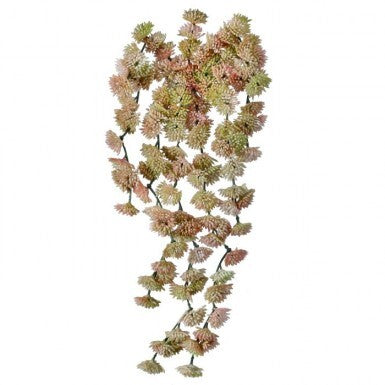 10" Natural Touch Sedum Vine Pick Blush Pink