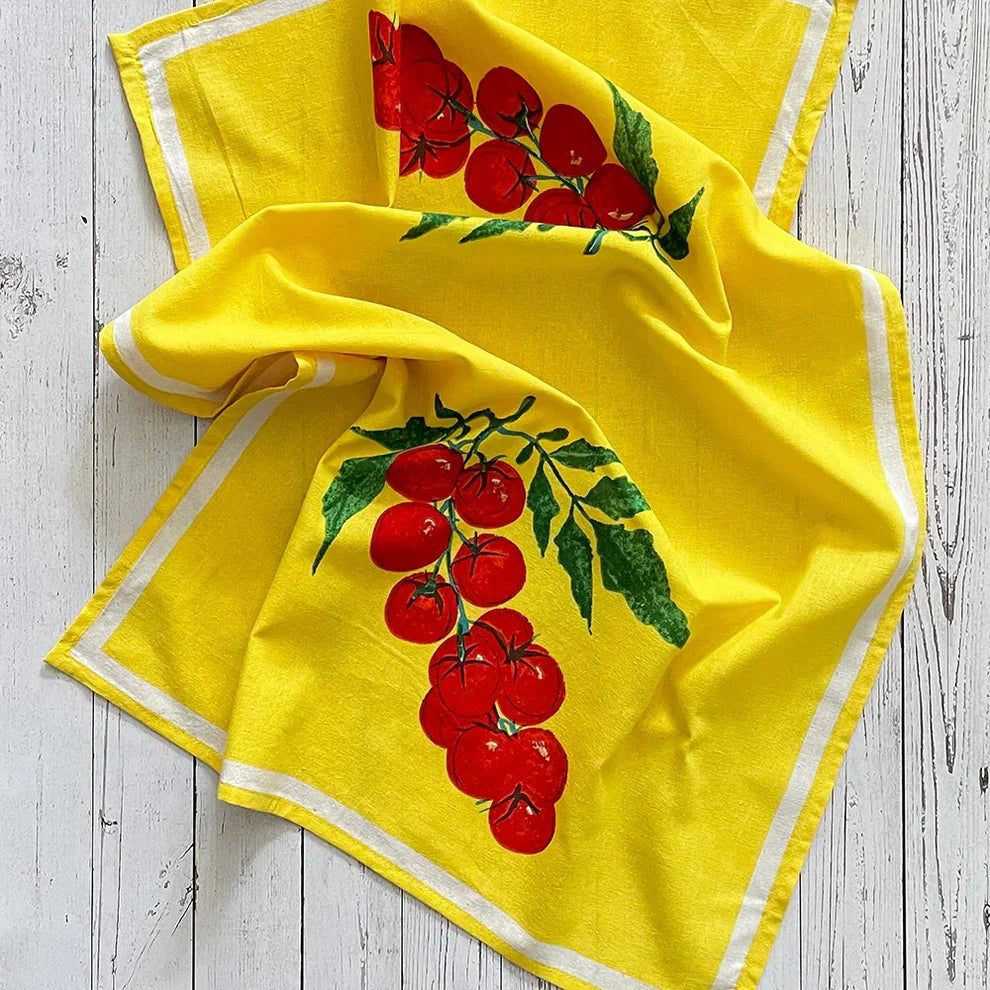 Cherry Tomato Floursack Kitchen Towel Set