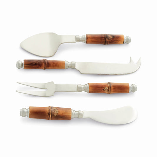 BARCLAY BUTERA KEYSTONE CHEESE KNIVES, SET OF 4
