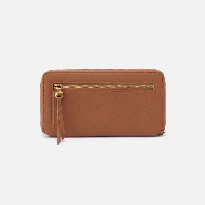 Hart Large Wallet Pebbled Leather | Warm Honey