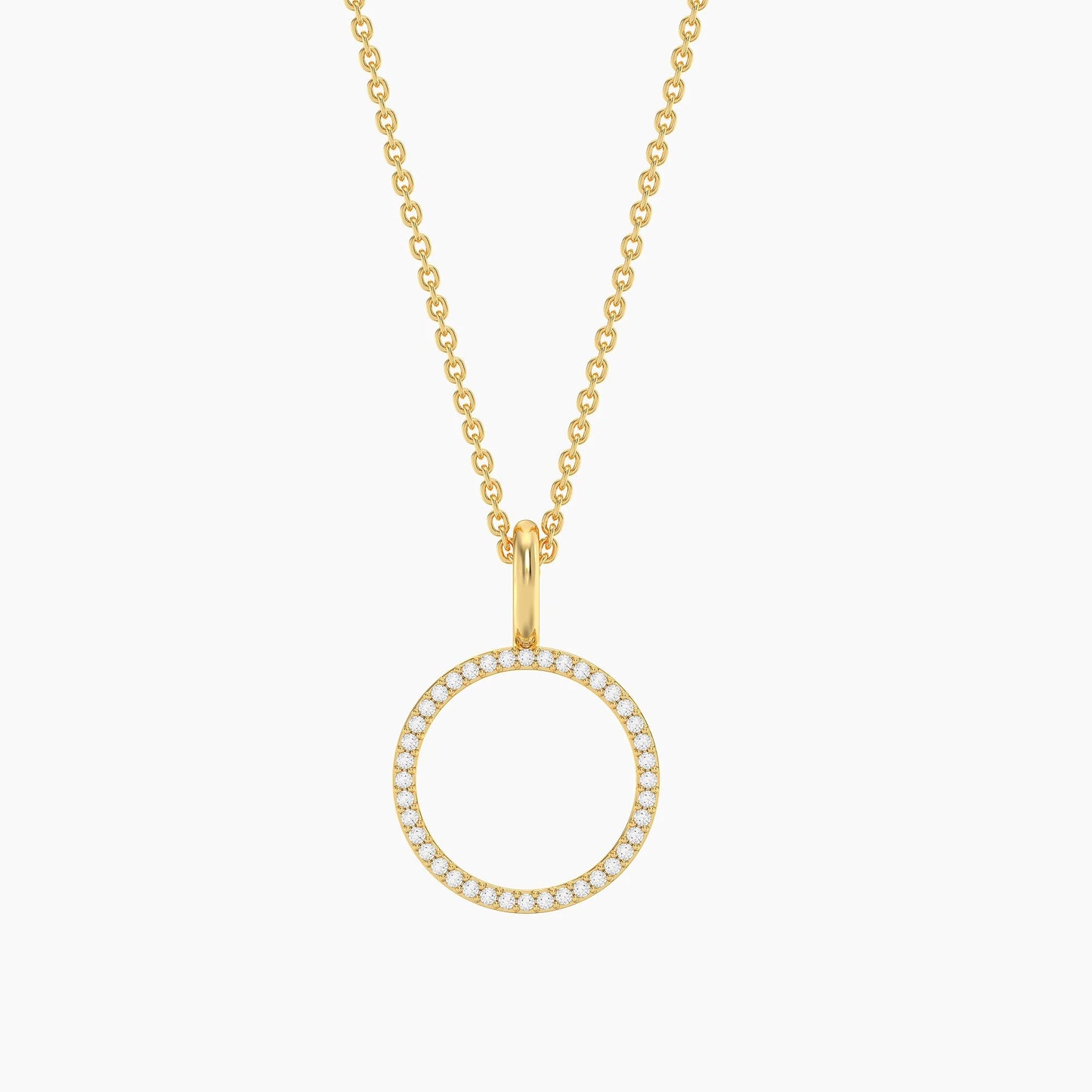 Standing O Pendant Necklace
