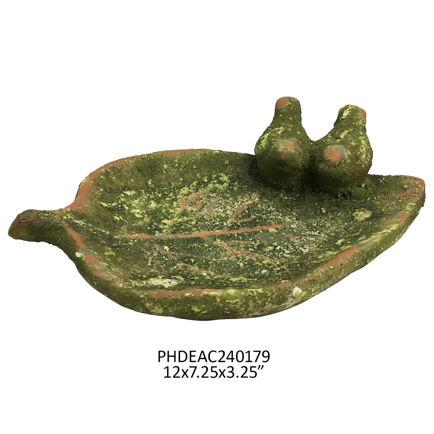 Aged Garden Leaf Bird Feeder