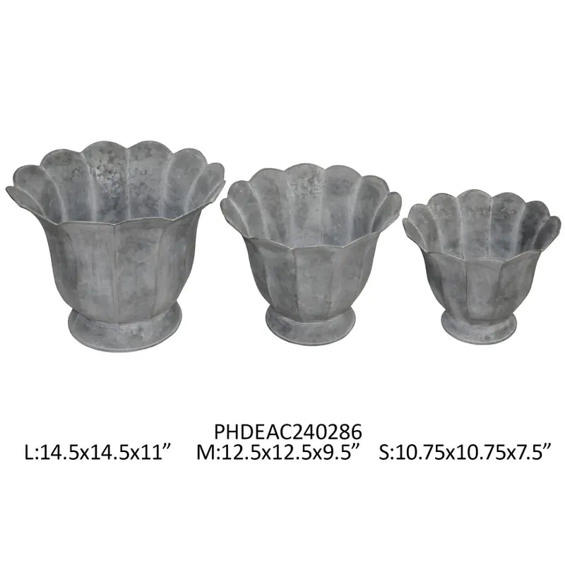Trompette Metal Planters
