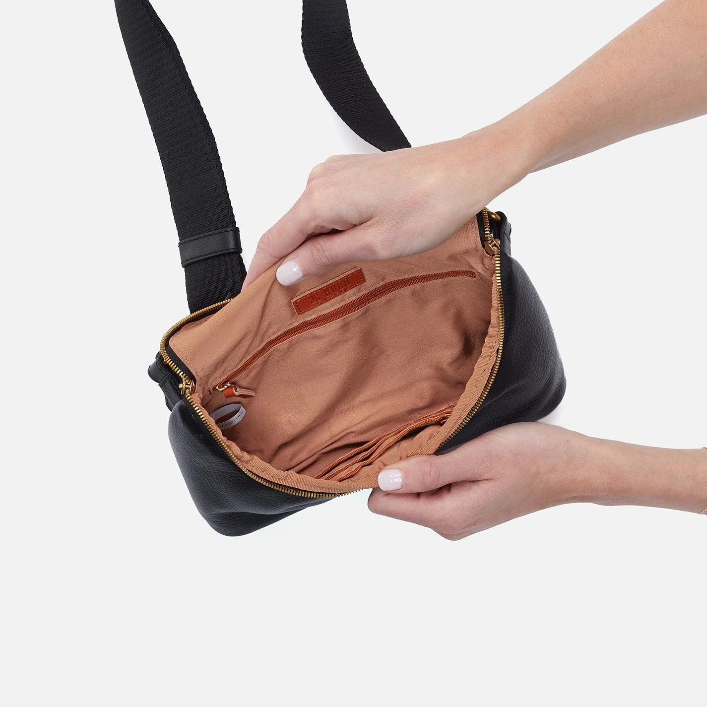 Fern Large Belt Bag - Black