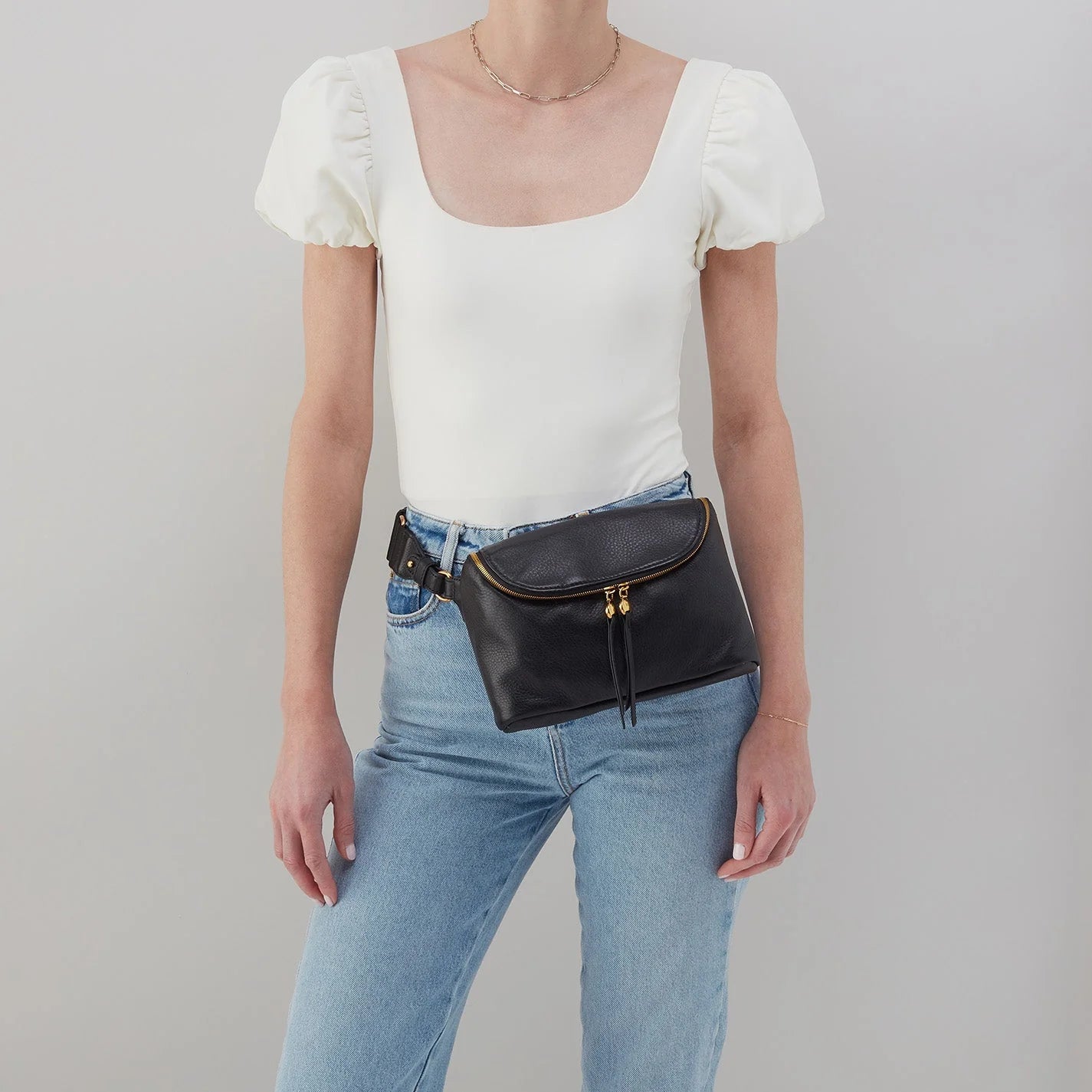 Fern Large Belt Bag - Black