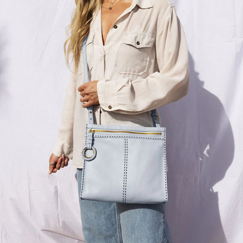 Austin Medium Crossbody Blue Pearl