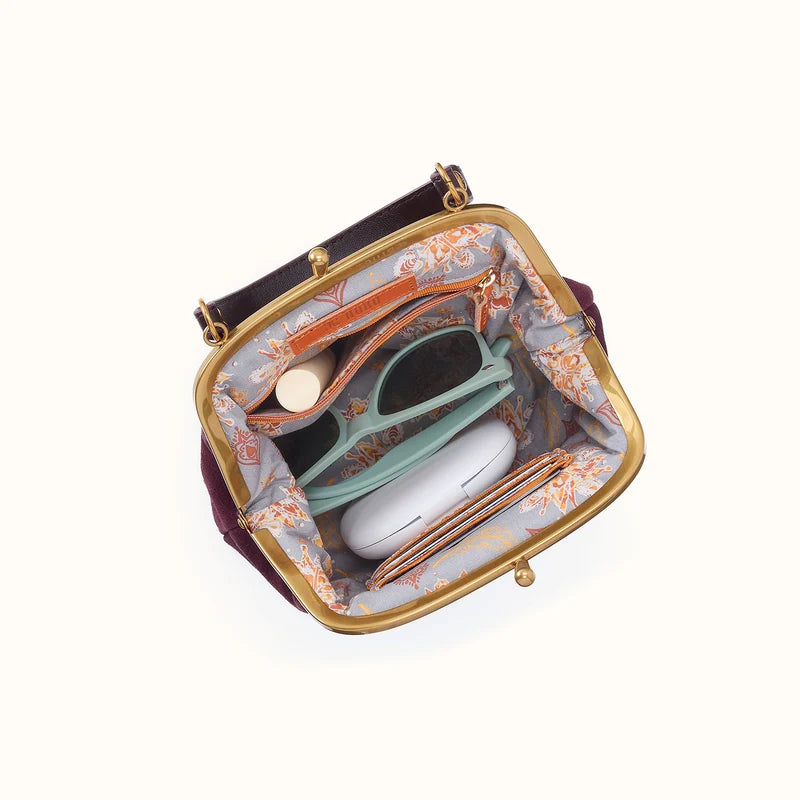 Alba Frame Crossbody - Dark Cherry