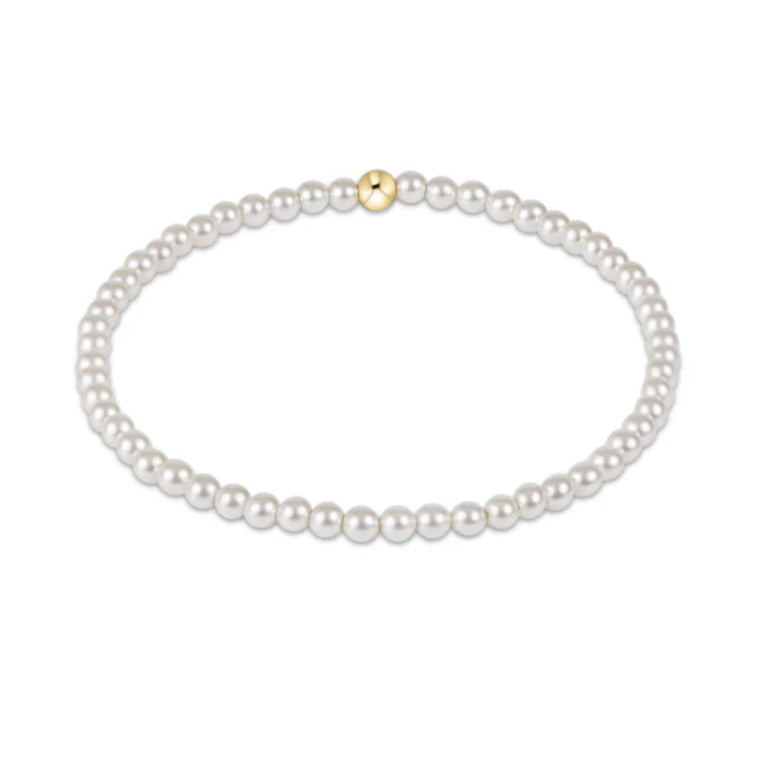 Classic Pearl 3mm Bead Bracelet