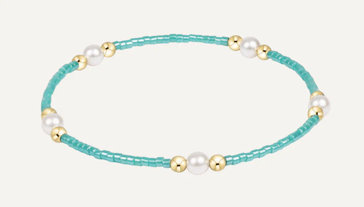 Hope Purpose Pearl Bracelet- Sea Glass