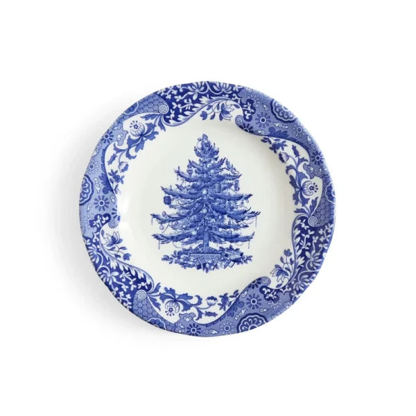Spode Blue Italian 8″ Christmas Tree Plate