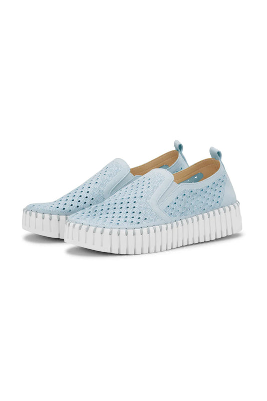 Tulip Platform Slip On - Ash Blue