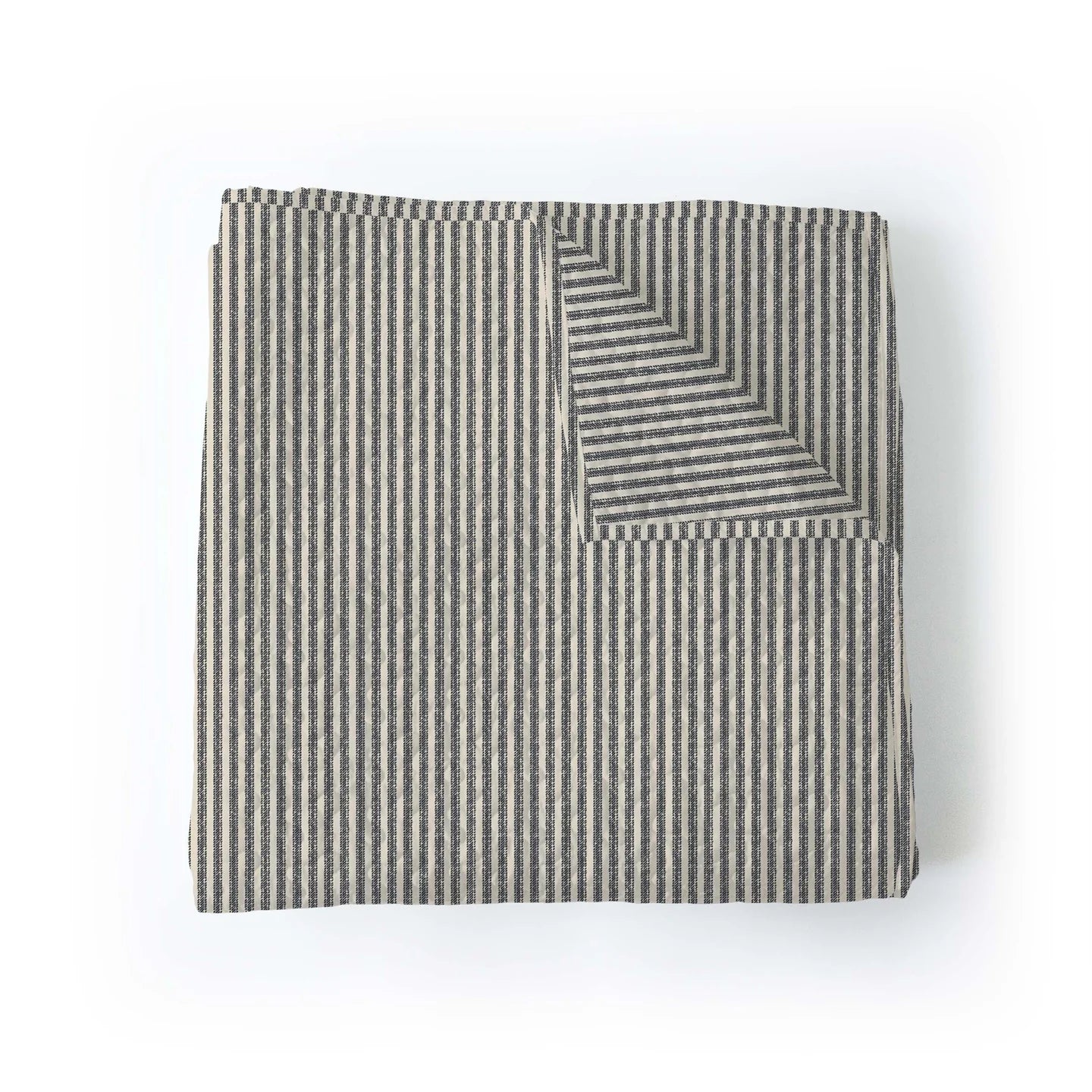 Ticking Stripe Black Baby/Throw Blanket