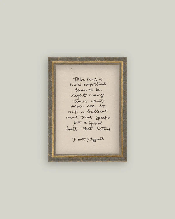 To Be Kind 12x16