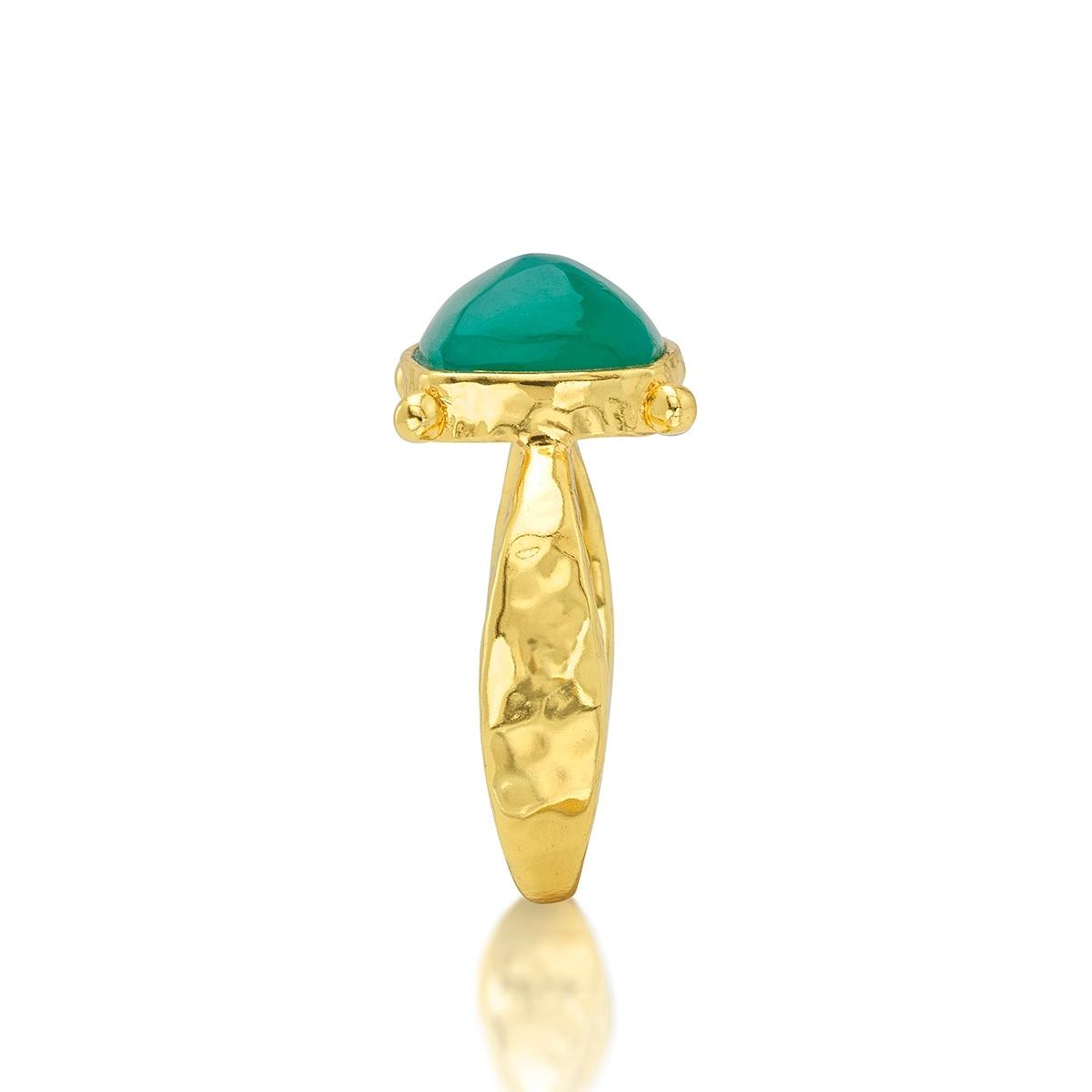 Gem Ring - Green Onyx