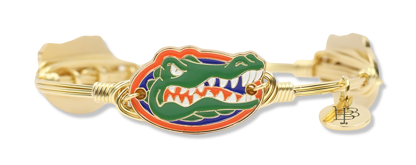 The Florida Gators Logo Bangle Bracelet: Standard 8"
