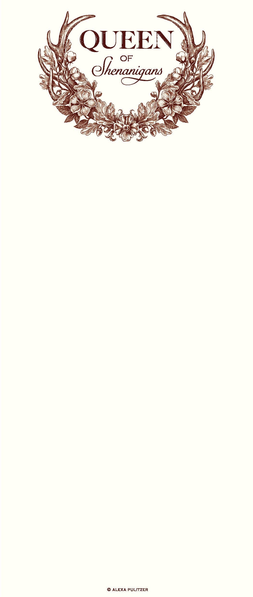 Queen of Shenanigans Long Pad