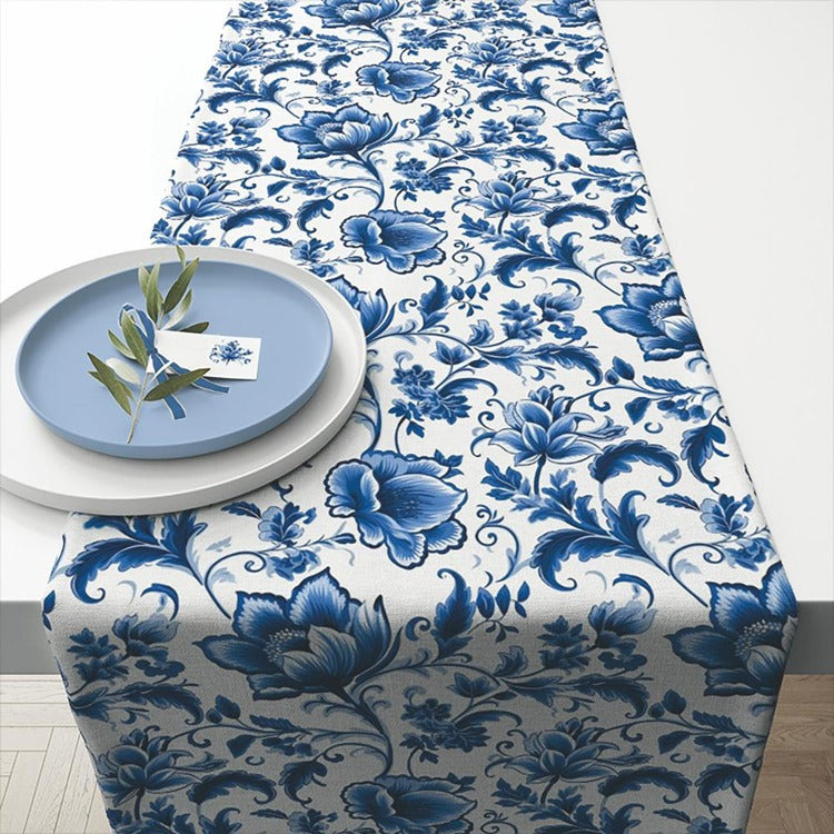 Delft Blue Table Runner
