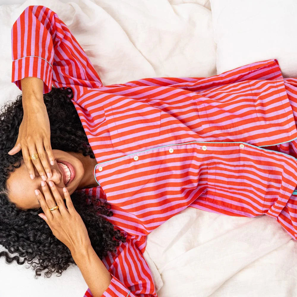 Bonnie Pajama Set (Lavender/Poppy)