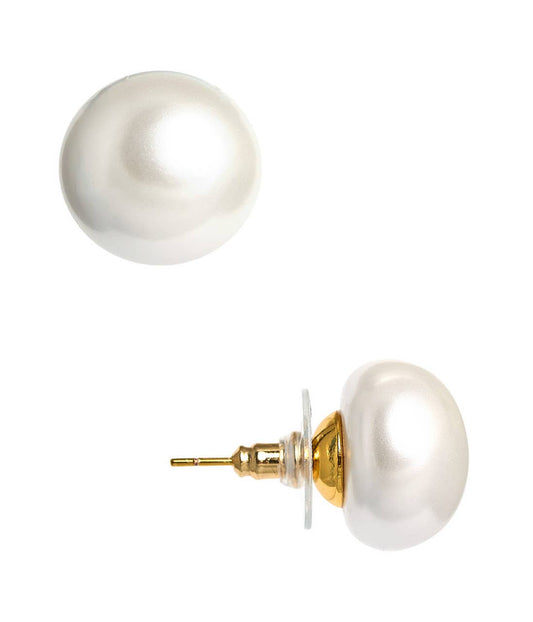 Barrett Studs - 16mm Pearl Earrings
