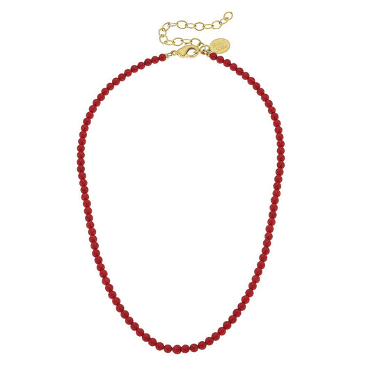 Alys Necklace: Red Coral