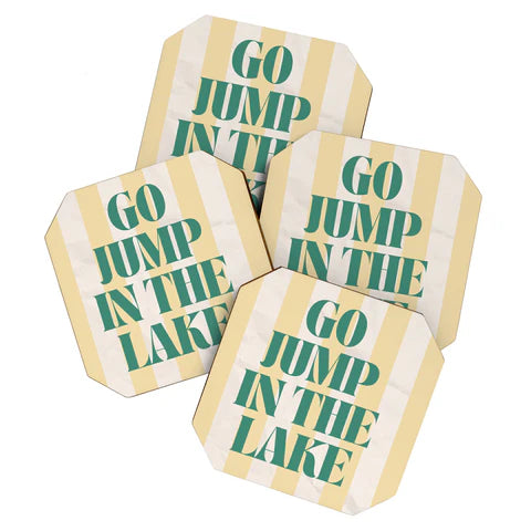 Coaster Set Go Jump In the Lake by Ciaojessa