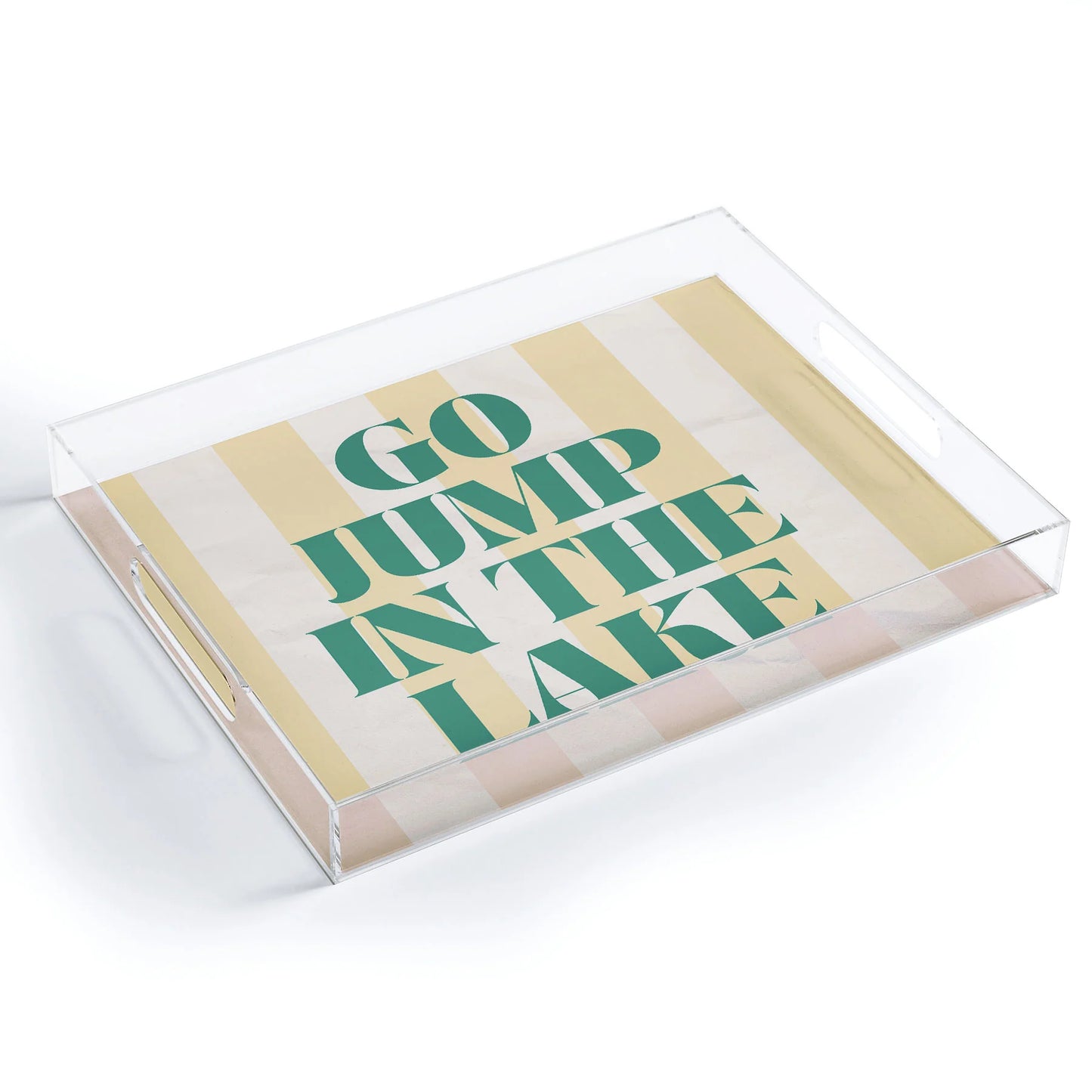 Small Acrylic Tray Go Jump in the Lake by Ciaojessa